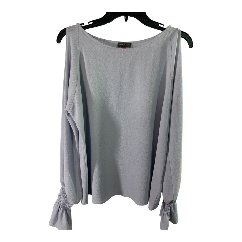 Vince Camuto Spring Romance Blouse Size Small Lilac Color P503 - Picture 6 of 7